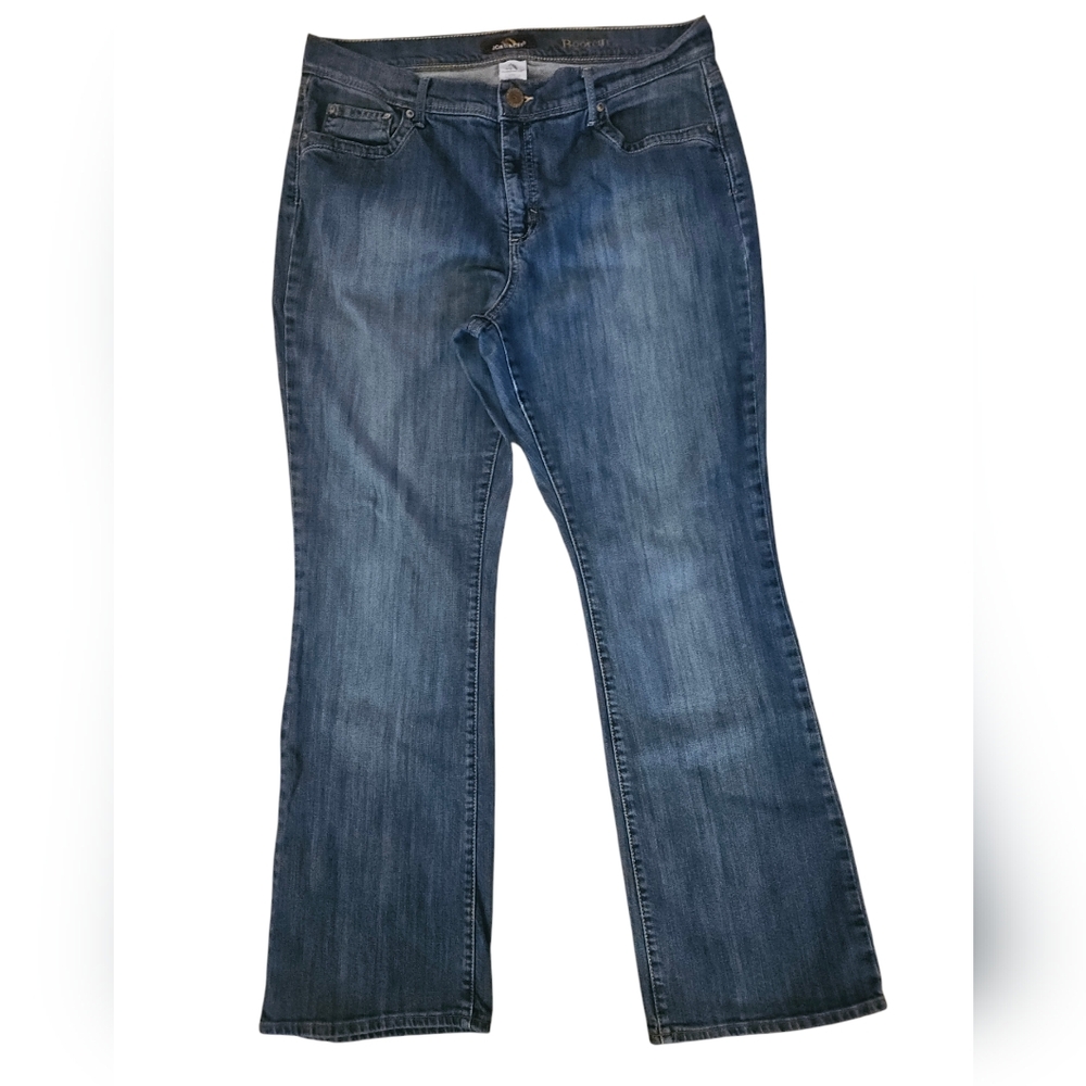 Womens bootcut blue dark Denim Jeans plus 18 JM391246D